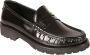 Saint Laurent Zwarte platte loafer moc schoenen Black Heren - Thumbnail 2