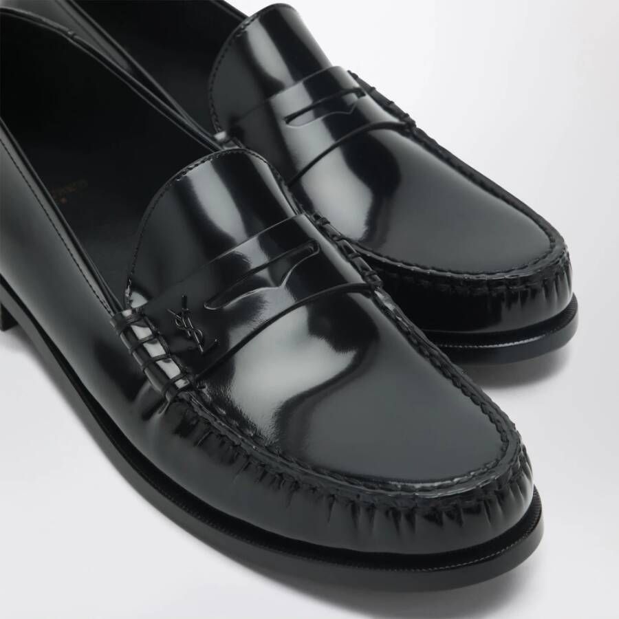 Saint Laurent Zwarte Sandalen Mocassino