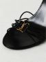 Saint Laurent Zwarte Stiletto Sandalen met Vetersluiting - Thumbnail 2