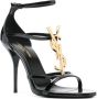 Saint Laurent Zwarte Strappy Sandalen Vernice T10 Black Dames - Thumbnail 2