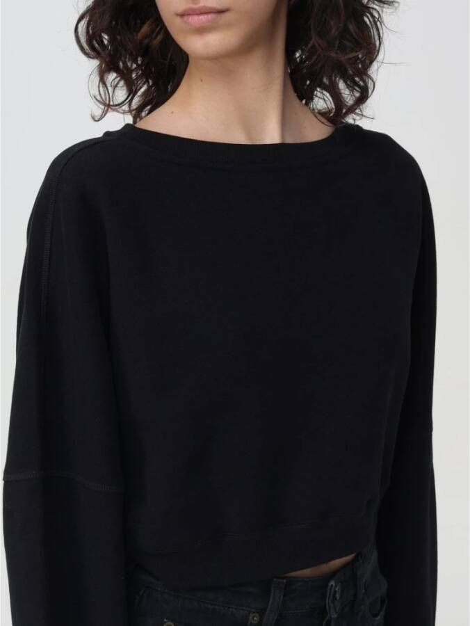 Saint Laurent Zwarte trui met boothals