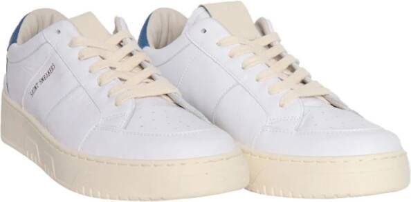 Saint Sneakers Elektrisch Blauw Leren Sneakers White Dames