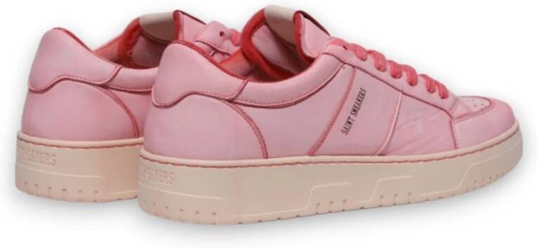 Saint Sneakers Rode Leren Sneakers Ss25