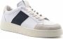 Saint Sneakers Witte Leren Sneakers met Geperforeerde Neus White Heren - Thumbnail 7