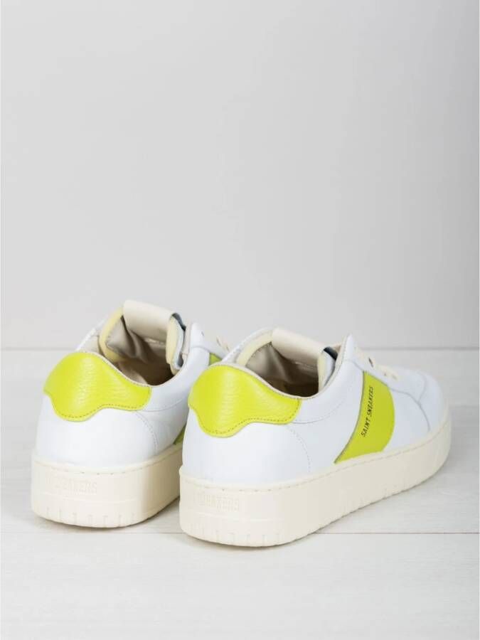 Saint Sneakers Witte Acid Leren Sneakers White Dames