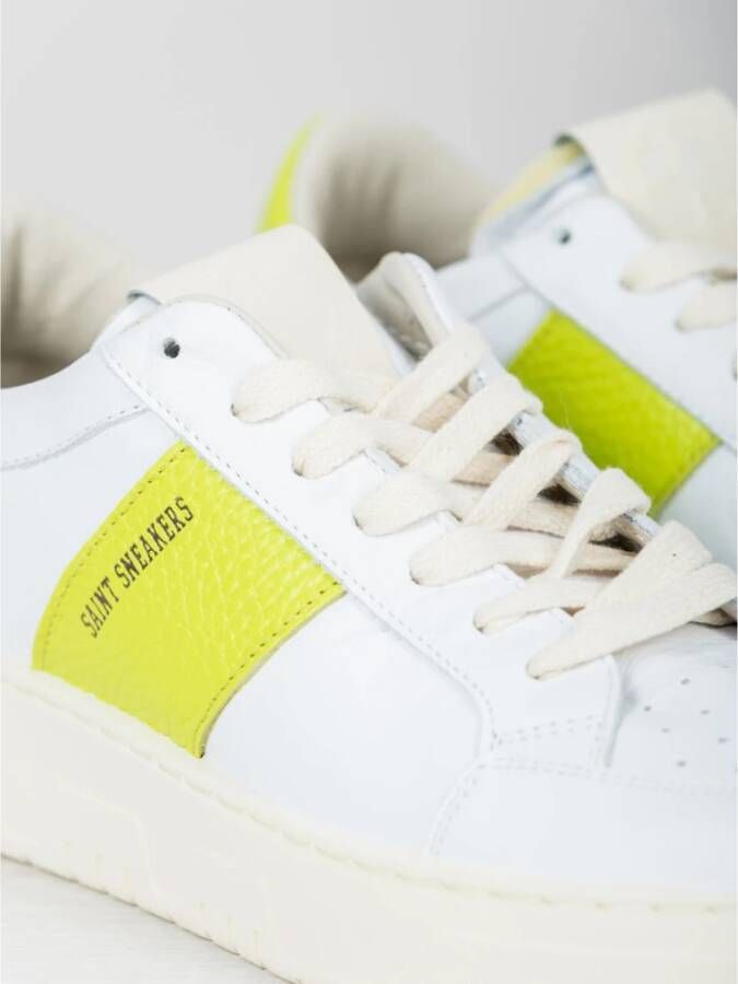 Saint Sneakers Witte Acid Leren Sneakers White Dames
