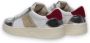 Saint Sneakers Witte Zilveren Leren Sneakers Trendy Design - Thumbnail 2