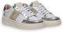 Saint Sneakers Witte Zilveren Leren Sneakers Trendy Stijl Multicolor Dames - Thumbnail 2
