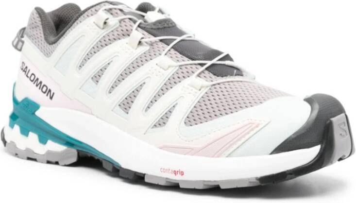 Salomon Blauwe Mesh Sneakers met Logo Detail Multicolor Dames