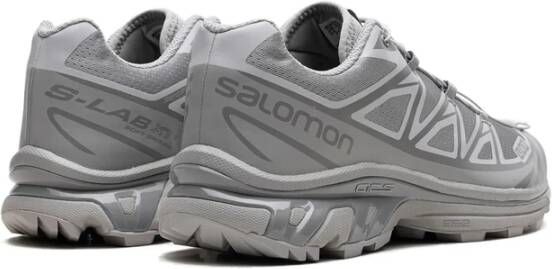 Salomon Grijze Mesh Sneakers met Quicklace Sluiting