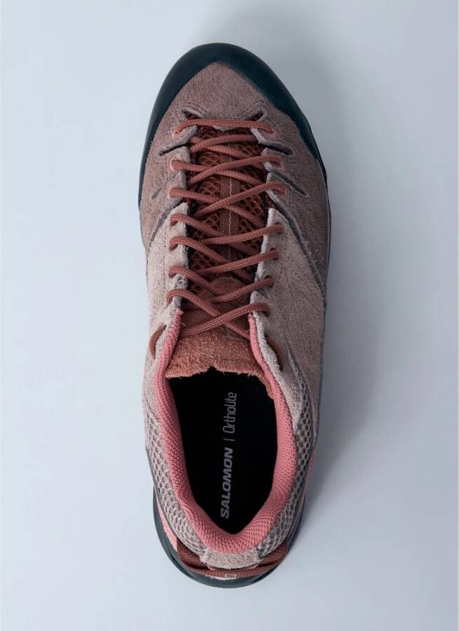 Salomon Sneakers met suède panelen en logo-applicatie