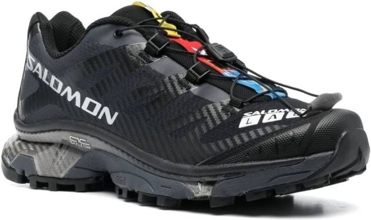 Salomon Zwarte Sneakers met Logo-Print en Trekkoord Zwart Heren