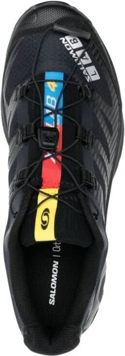 Salomon Zwarte Sneakers met Logo-Print en Trekkoord Zwart Heren