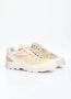 Salomon Suede Panel Lace-Up Sneakers Beige Heren - Thumbnail 3