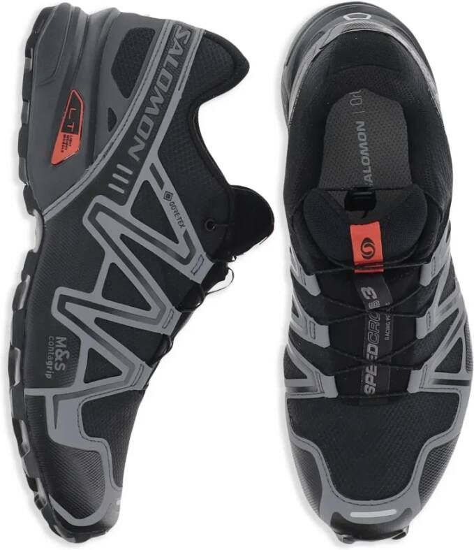 Salomon Trail Hardloopschoenen Zwart Asfalt Vlam Scarlet