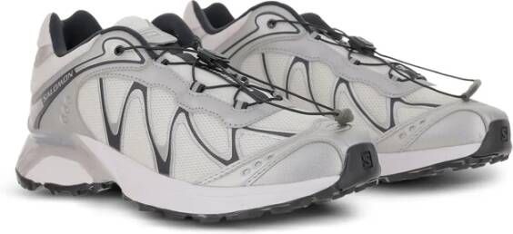 Salomon Witte Mesh Toggle Sneakers Marineblauw