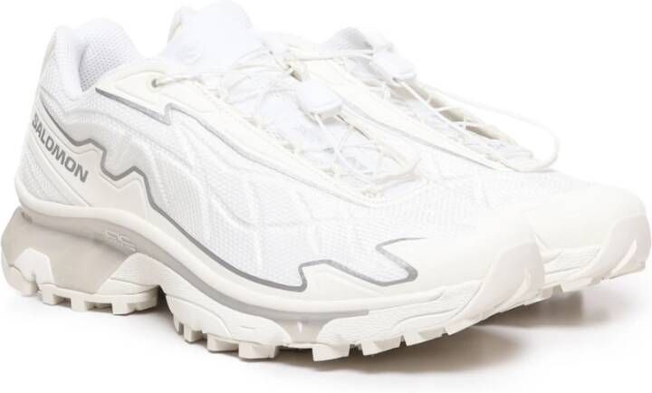 Salomon Witte Sneakers met Mesh Panelen White Dames