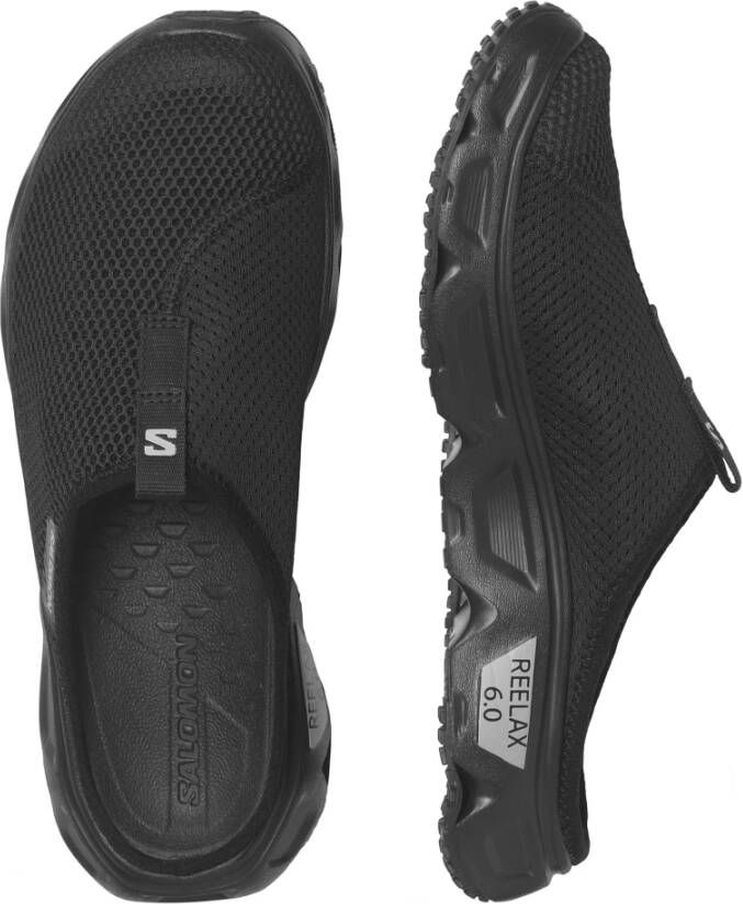 Salomon Zwart Leger Reelax Slide Sandalen Black Heren