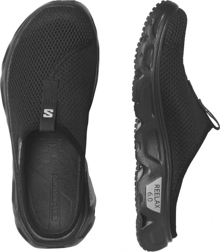 Salomon Zwart Legering Reelax Slide Dames Sandaal Black Dames