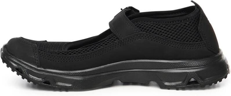 Salomon Zwarte Mesh Sneakers met Gespband