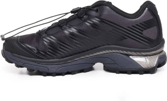 Salomon Zwarte Mesh Sneakers met Snelle Vetersluiting Black Unisex