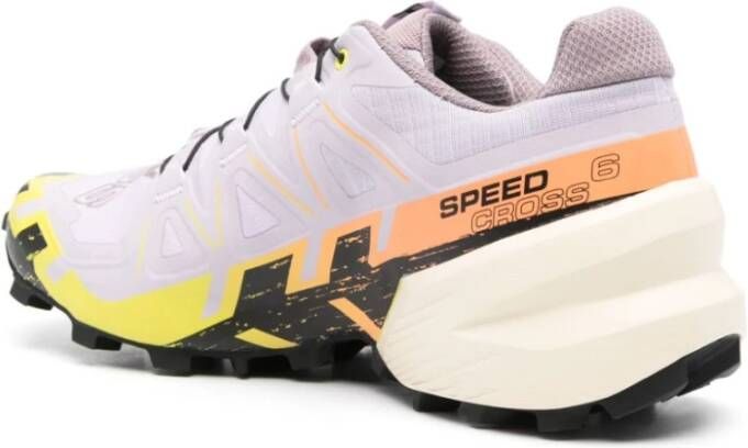 Salomon Zwarte Multikleur Gebreide Sneakers Multicolor Dames