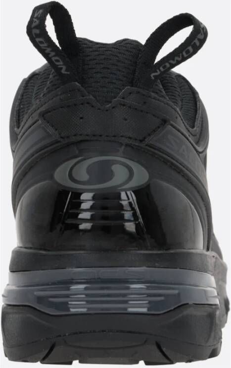 Salomon Zwarte Sneakers met Rubberen Details Black Dames