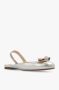 Salvatore Ferragamo Varina Slingback Ballerinas in Platino Base Bianca Biscotto Grijs Dames - Thumbnail 4