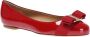 Salvatore Ferragamo Rode platte schoenen Elegant stijl Red Dames - Thumbnail 3