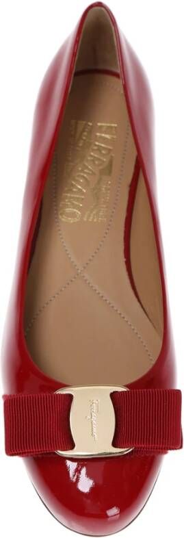 Salvatore Ferragamo Varina ballerina's Rood Dames