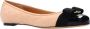 Salvatore Ferragamo Beige en Zwart Nappa Leren Ballet Flats Beige Dames - Thumbnail 4