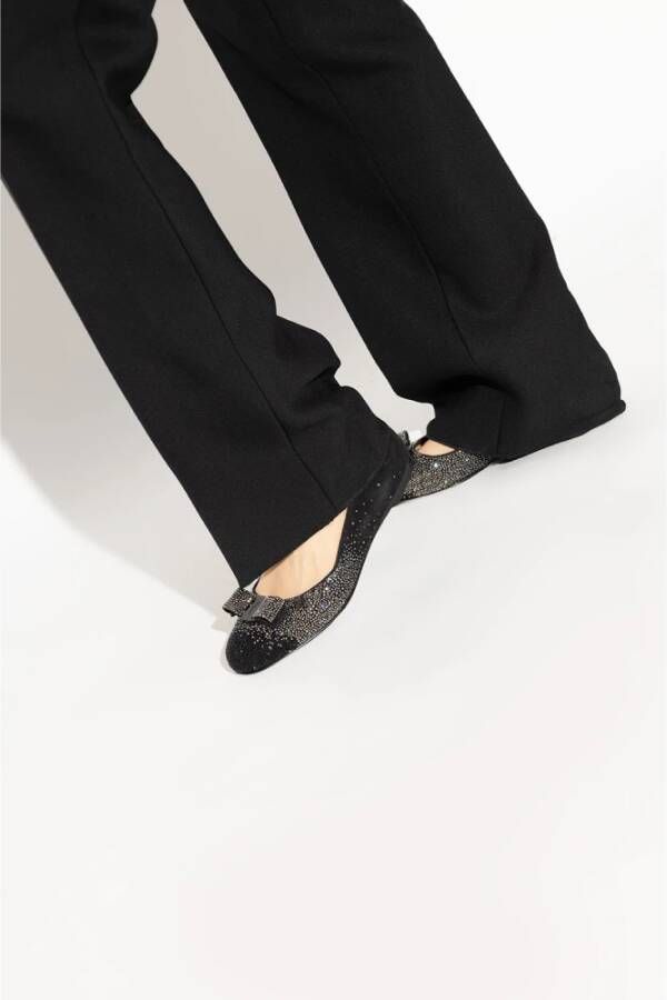 Salvatore Ferragamo Ballerina's Zwart Dames
