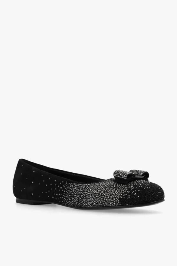 Salvatore Ferragamo Ballerina's Zwart Dames