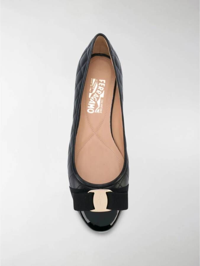 Salvatore Ferragamo Ballerina`s Zwart Dames
