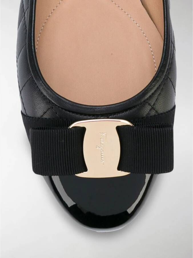 Salvatore Ferragamo Ballerina`s Zwart Dames