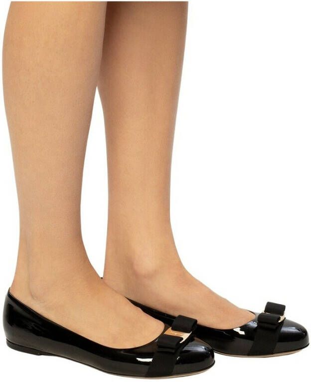 Salvatore Ferragamo Ballerinas Zwart Dames