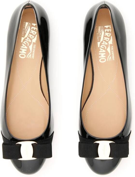 Salvatore Ferragamo Ballerinas Zwart Dames