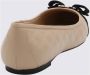 Salvatore Ferragamo Beige en Zwart Nappa Leren Ballet Flats Beige Dames - Thumbnail 8