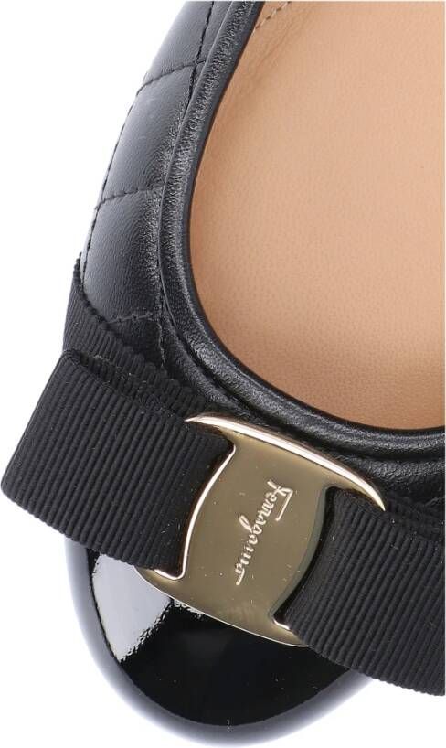 Salvatore Ferragamo Ballerina`s Zwart Dames