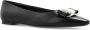 Salvatore Ferragamo Elegante Monogram Strik Ballerina Flats Black Dames - Thumbnail 15