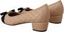 Salvatore Ferragamo Beige en Zwart Nappa Leren Pumps Schoenen Beige Dames - Thumbnail 6