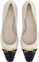 Salvatore Ferragamo Bicolored middelhoge leren pumps White Dames - Thumbnail 2