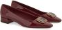 Salvatore Ferragamo Bordeauxleren Instapmodel Vierkante Neus Schoenen Red Dames - Thumbnail 3