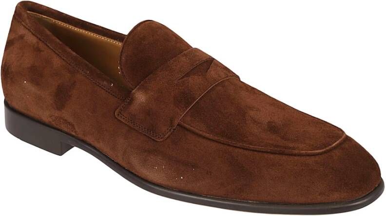 Salvatore Ferragamo Bruine Moccasin Loafers Brown Heren