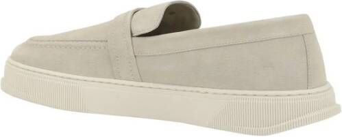 Salvatore Ferragamo Chunky Rubber Sole Slip-On Loafers Beige Heren