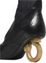 Salvatore Ferragamo Enkellaarzen van stretch napa-leer met gouden Gancini-hak Black Dames - Thumbnail 4