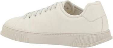 Salvatore Ferragamo Elegante Leren Sneakers White Heren