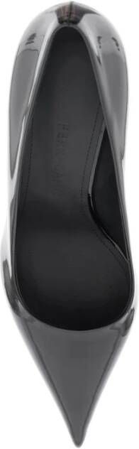 Salvatore Ferragamo Elegante Zwarte Leren Handtas Black Dames