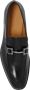 Salvatore Ferragamo Mocassins van geborsteld leer met Gancini detail Black Heren - Thumbnail 7