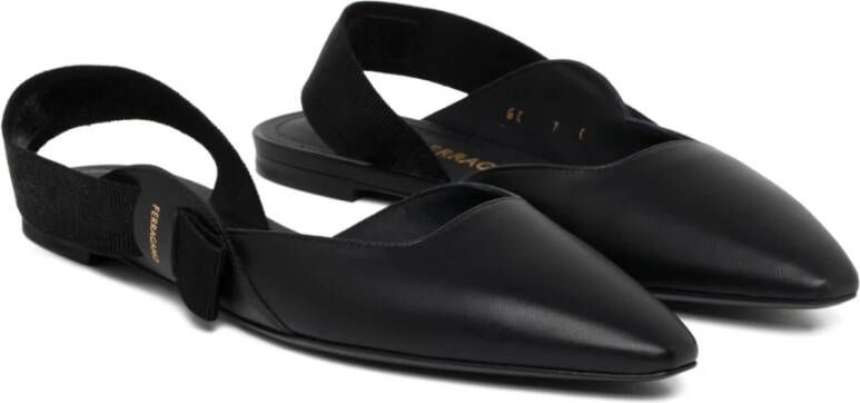 Salvatore Ferragamo Flat Sandals Zwart Dames